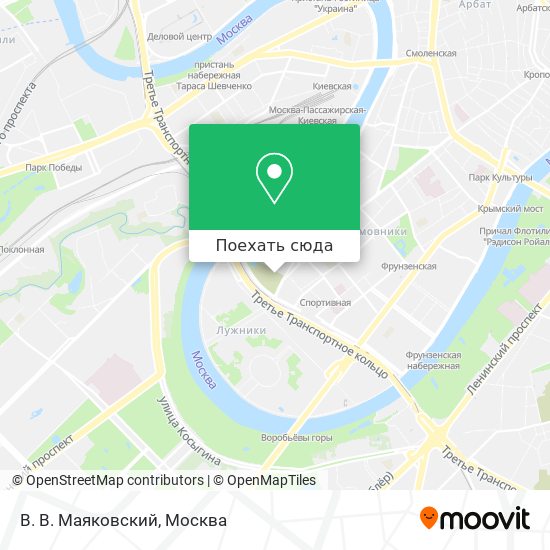 Карта В. В. Маяковский