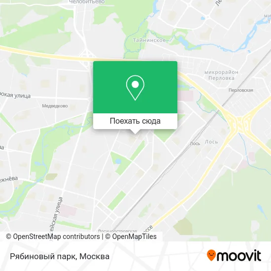 Карта Рябиновый парк