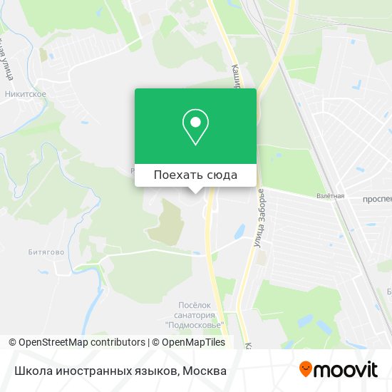 Карта Школа иностранных языков