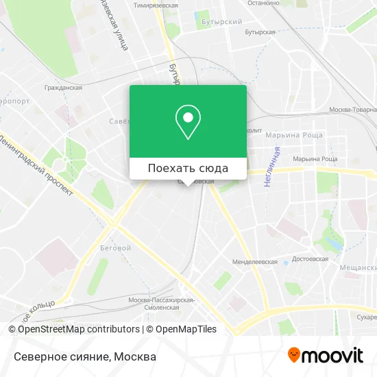 Карта Северное сияние