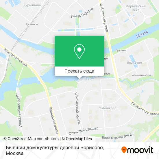 Карта Бывший дом культуры деревни Борисово