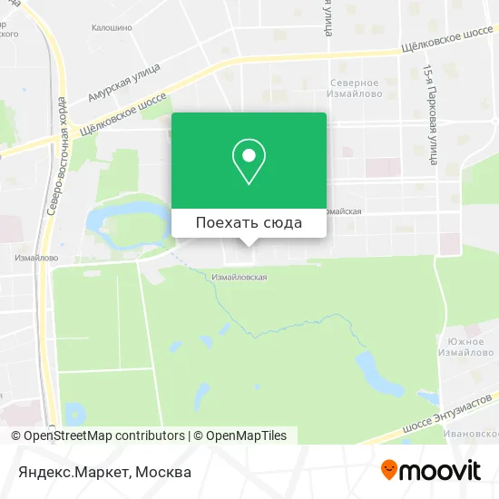 Карта Яндекс.Маркет