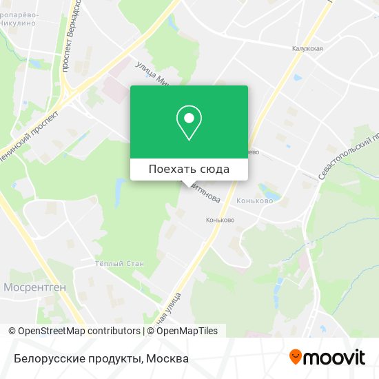 Карта Белорусские продукты