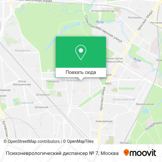 Карта Психоневрологический диспансер № 7