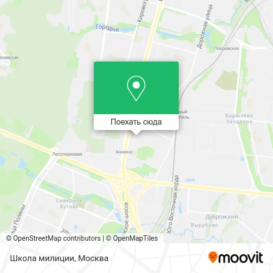 Карта Школа милиции