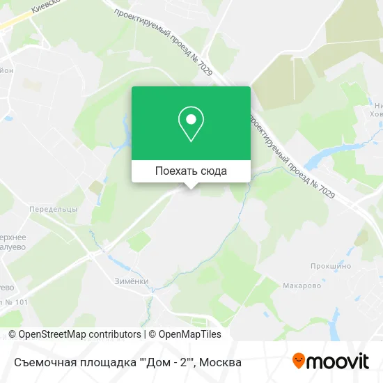 Карта Съемочная площадка ""Дом - 2""