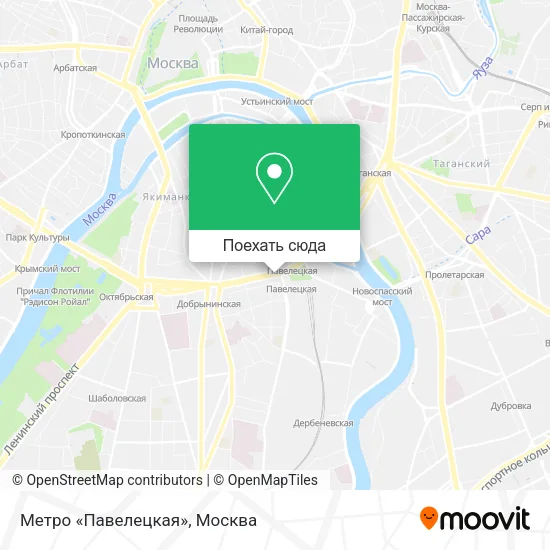 Карта Метро «Павелецкая»