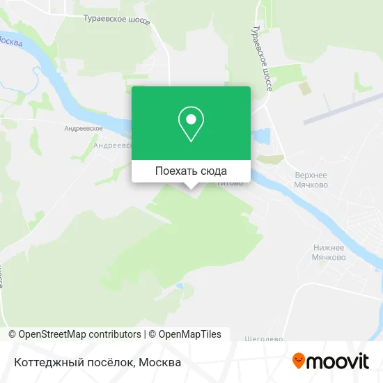 Карта Коттеджный посёлок