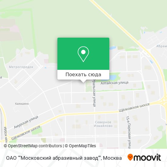 Карта ОАО ""Московский абразивный завод""