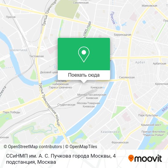 Карта ССиНМП им. А. С. Пучкова города Москвы, 4 подстанция