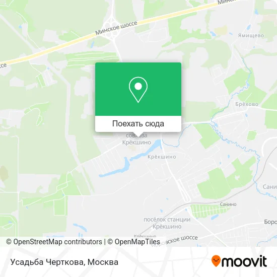 Карта Усадьба Черткова