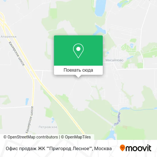 Карта Офис продаж ЖК ""Пригород Лесное""
