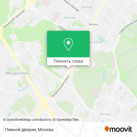 Карта Пивной дворик