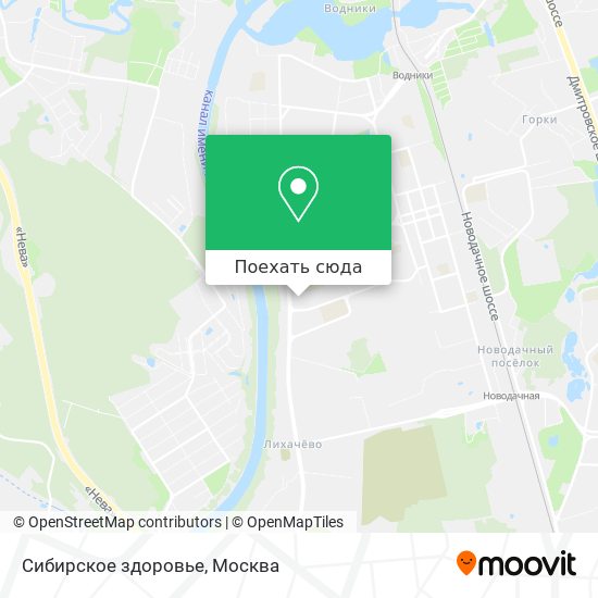 Карта Сибирское здоровье