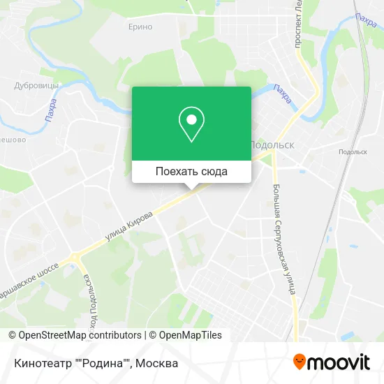 Карта Кинотеатр ""Родина""