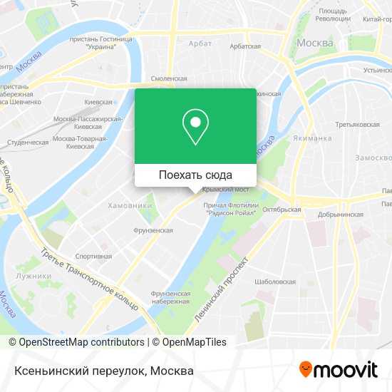 Карта Ксеньинский переулок