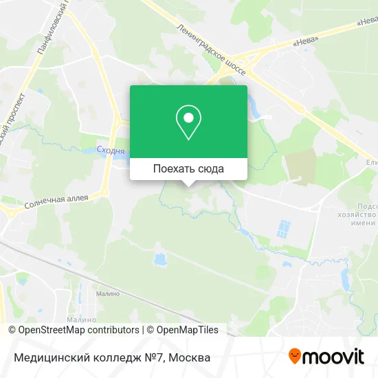Карта Медицинский колледж №7