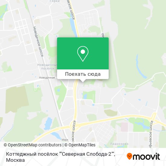 Карта Коттеджный посёлок ""Северная Слобода-2""