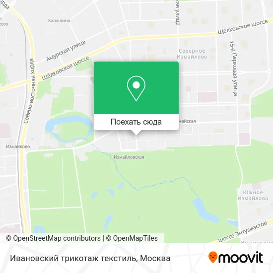 Карта Ивановский трикотаж текстиль