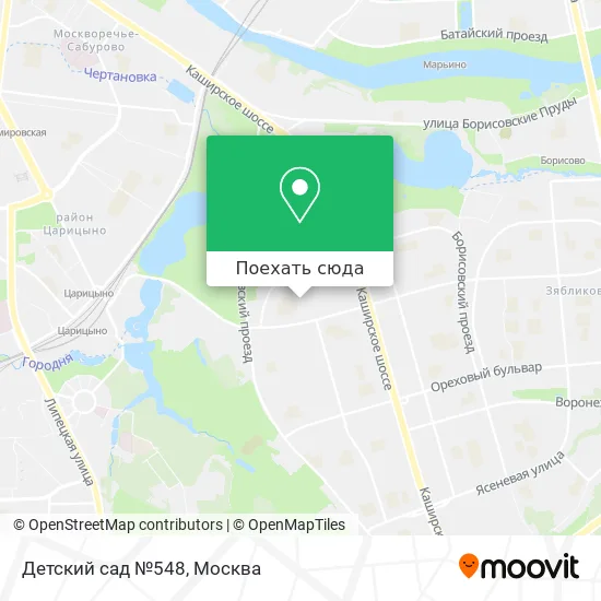 Карта Детский сад №548