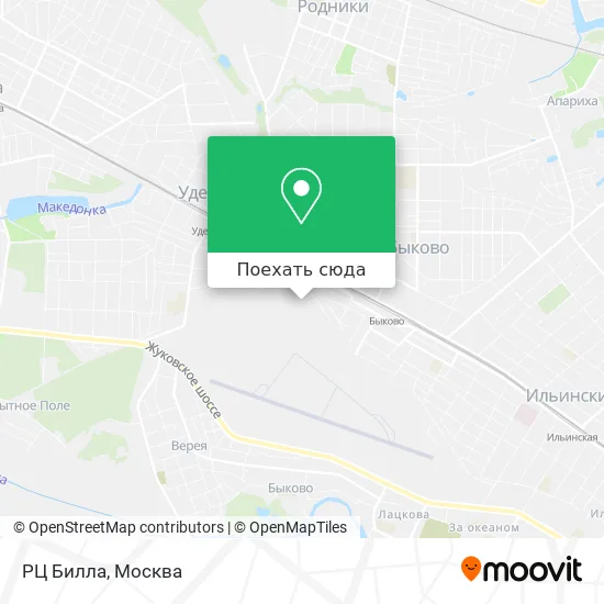 Карта РЦ Билла