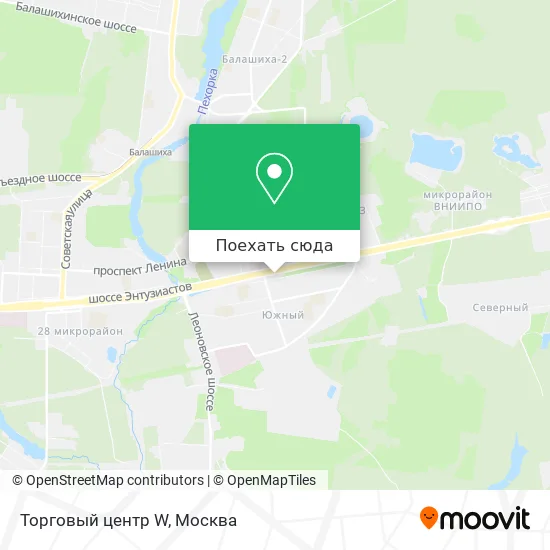 Карта Торговый центр W
