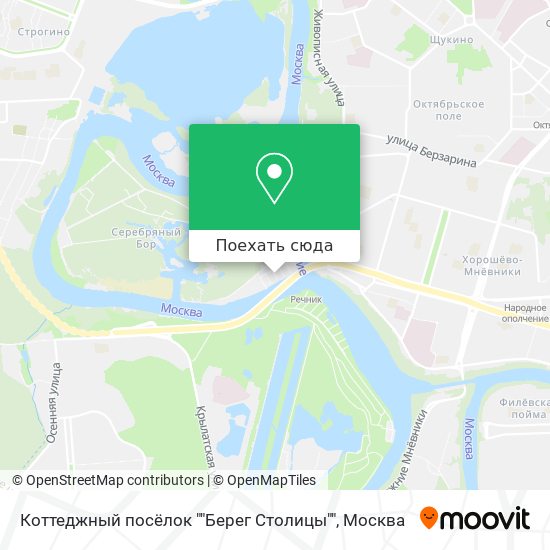 Карта Коттеджный посёлок ""Берег Столицы""