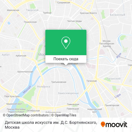 Карта Детская школа искусств им. Д.С. Бортнянского