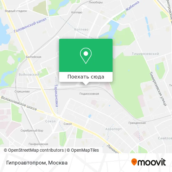 Карта Гипроавтопром