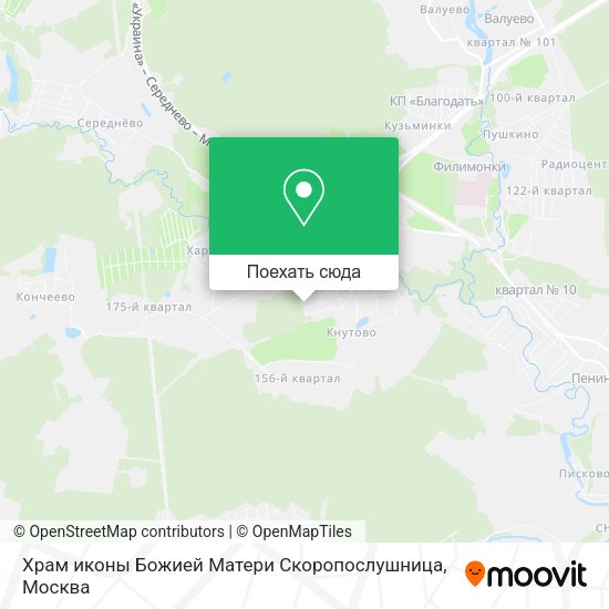 Карта Храм иконы Божией Матери Скоропослушница