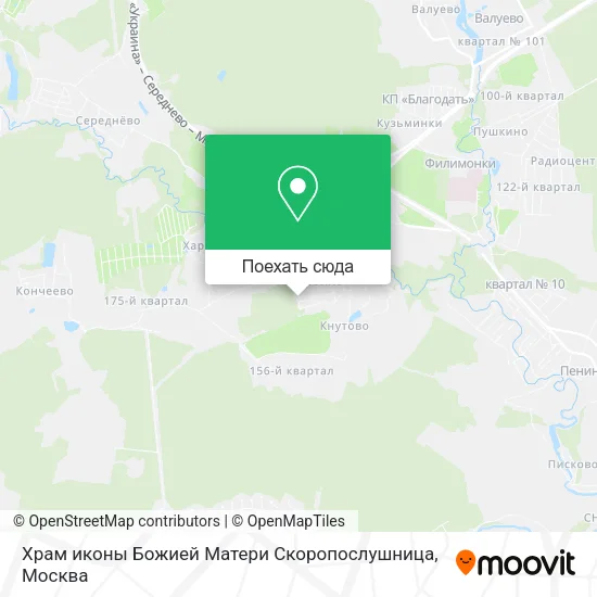 Карта Храм иконы Божией Матери Скоропослушница