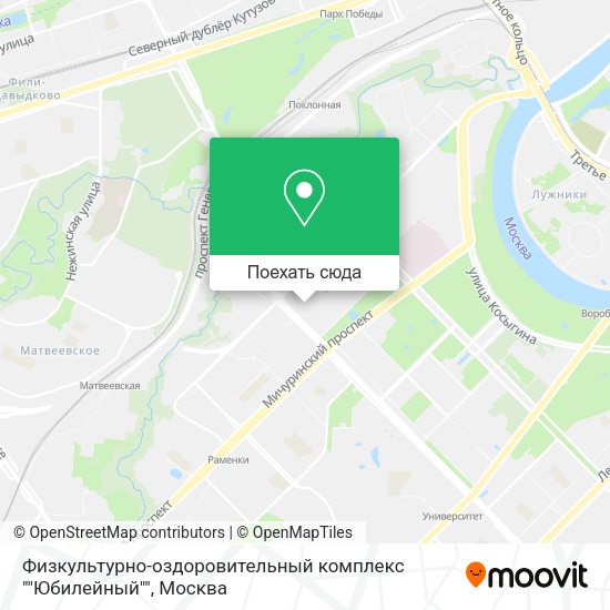 Карта Физкультурно-оздоровительный комплекс ""Юбилейный""