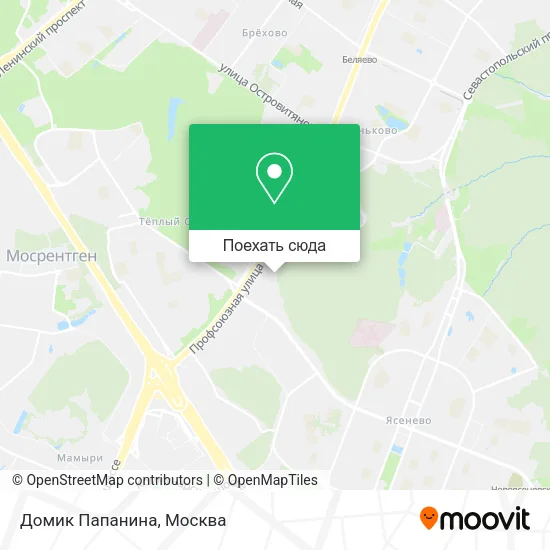 Карта Домик Папанина
