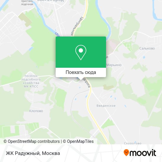 Карта ЖК Радужный