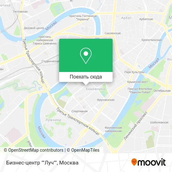 Карта Бизнес-центр ""Луч""