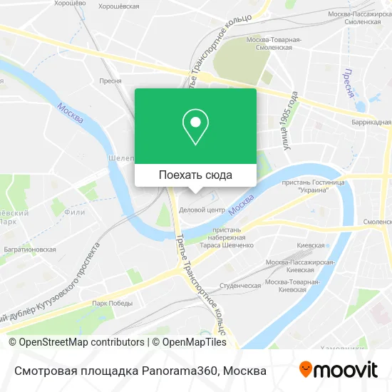 Карта Смотровая площадка Panorama360