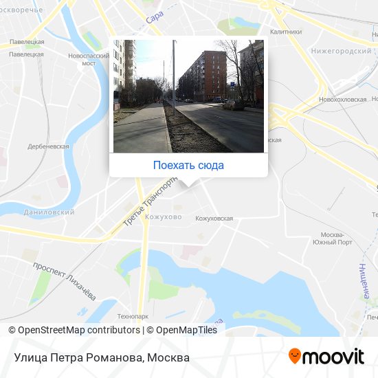 Карта Улица Петра Романова