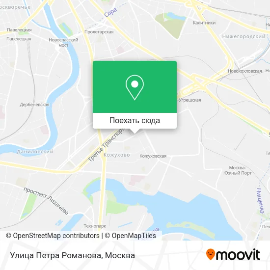 Карта Улица Петра Романова