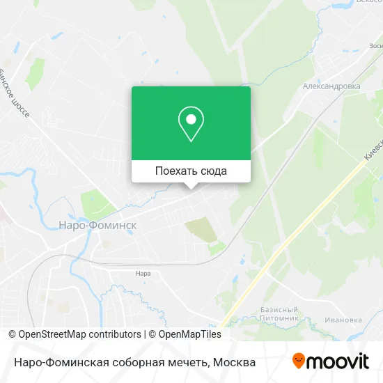 Карта Наро-Фоминская соборная мечеть