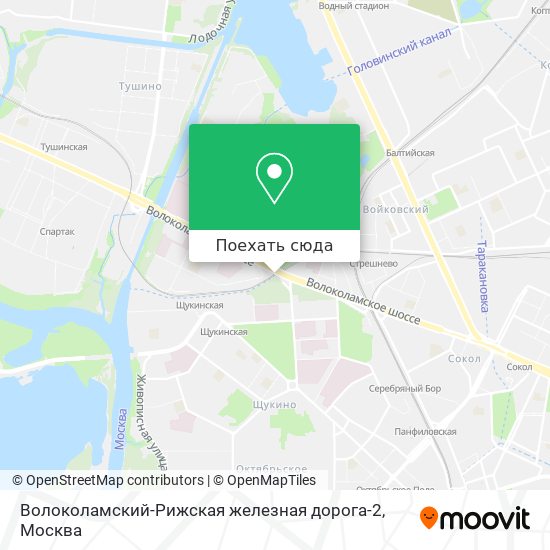 Карта Волоколамский-Рижская железная дорога-2