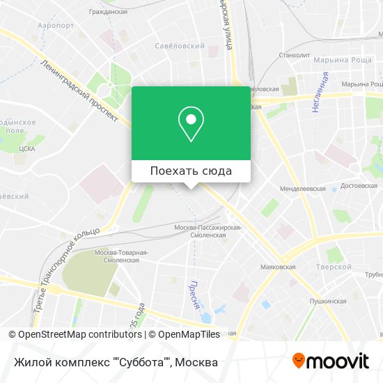 Карта Жилой комплекс ""Суббота""