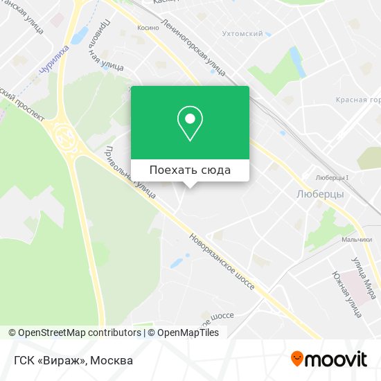 Карта ГСК «Вираж»