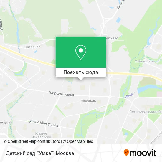 Карта Детский сад ""Умка""