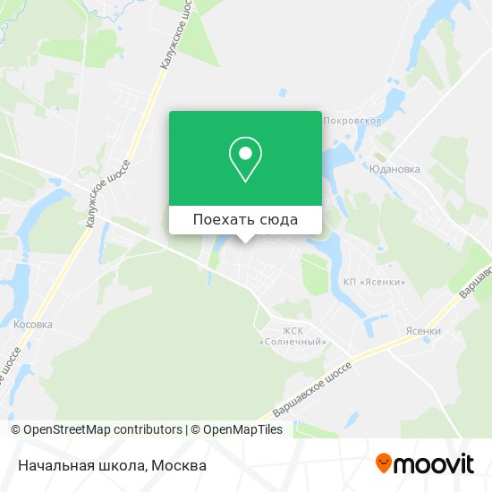 Карта Начальная школа