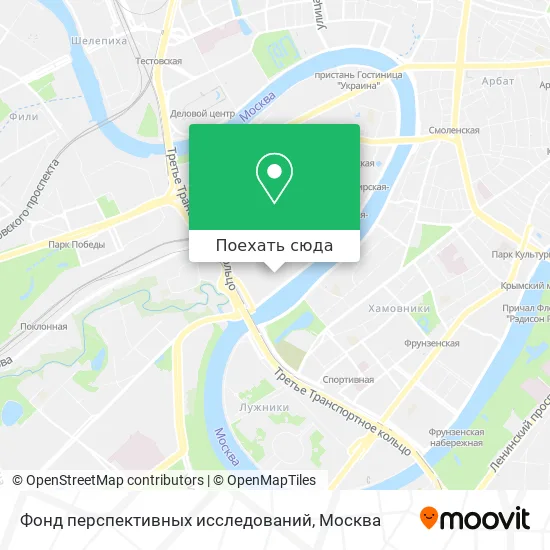 Карта Фонд перспективных исследований