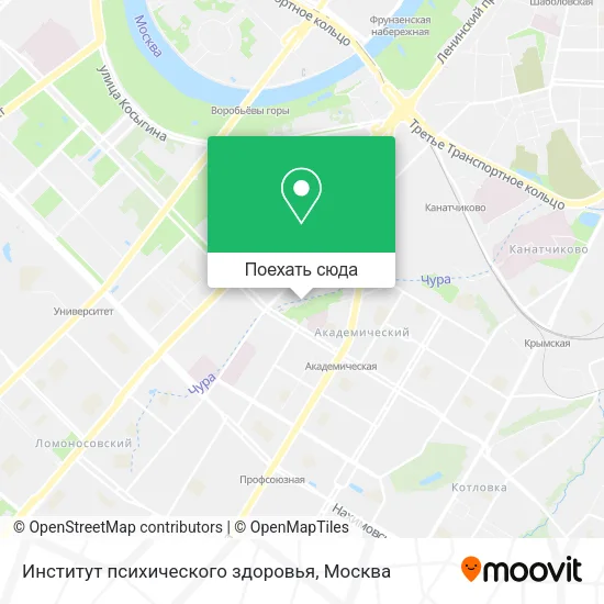 Карта Институт психического здоровья