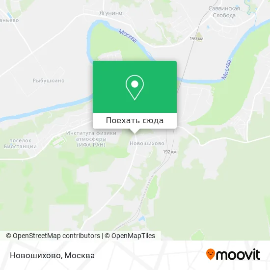 Карта Новошихово