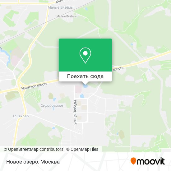 Карта Новое озеро
