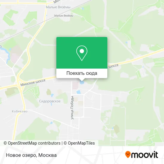 Карта Новое озеро