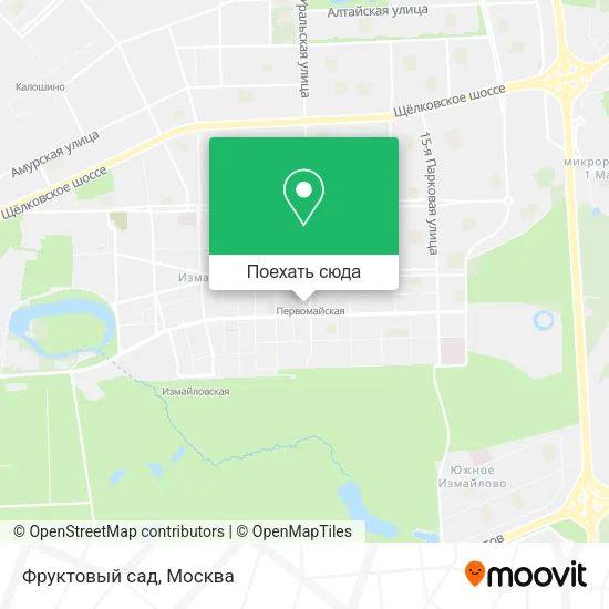 Карта Фруктовый сад